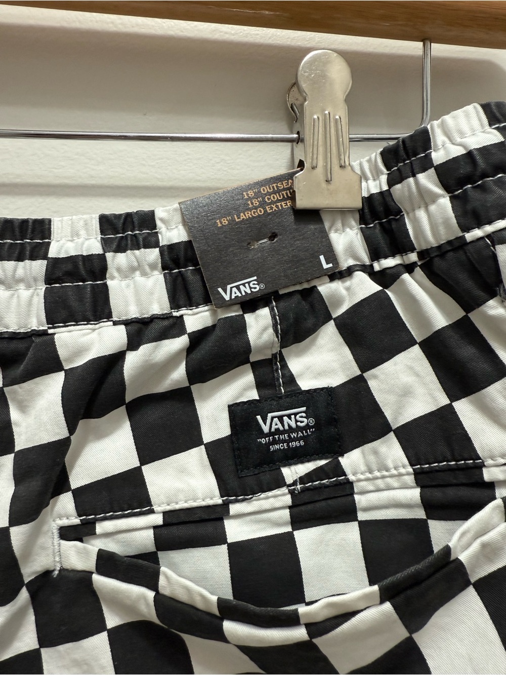 Vans Range Relaxed Elastic Shorts Checkered Large - Picture 6 of 7